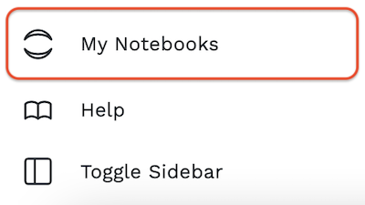 Notebooks Nav Menu